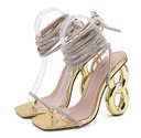 Strappy heeled sandals