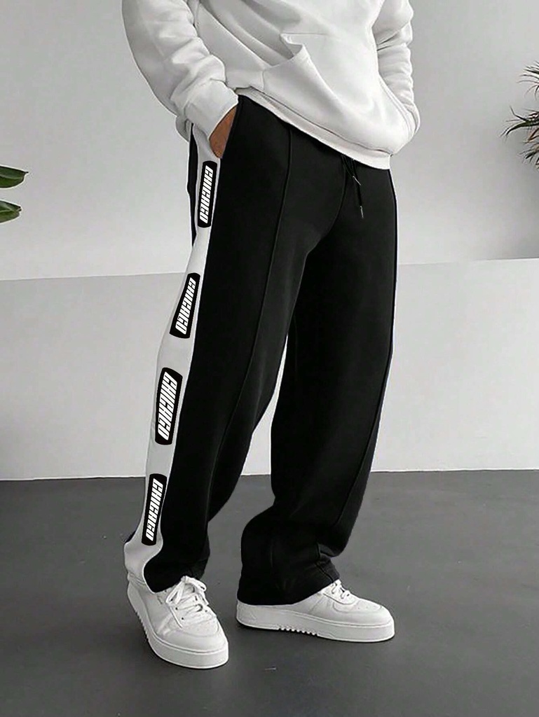 Hypemode Men's Patchwork Side jogger pant's