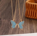 Couple necklace blue