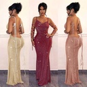 Backless Pleated Sexy Dress
