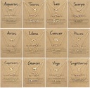 3 pack vintage zodiac necklace