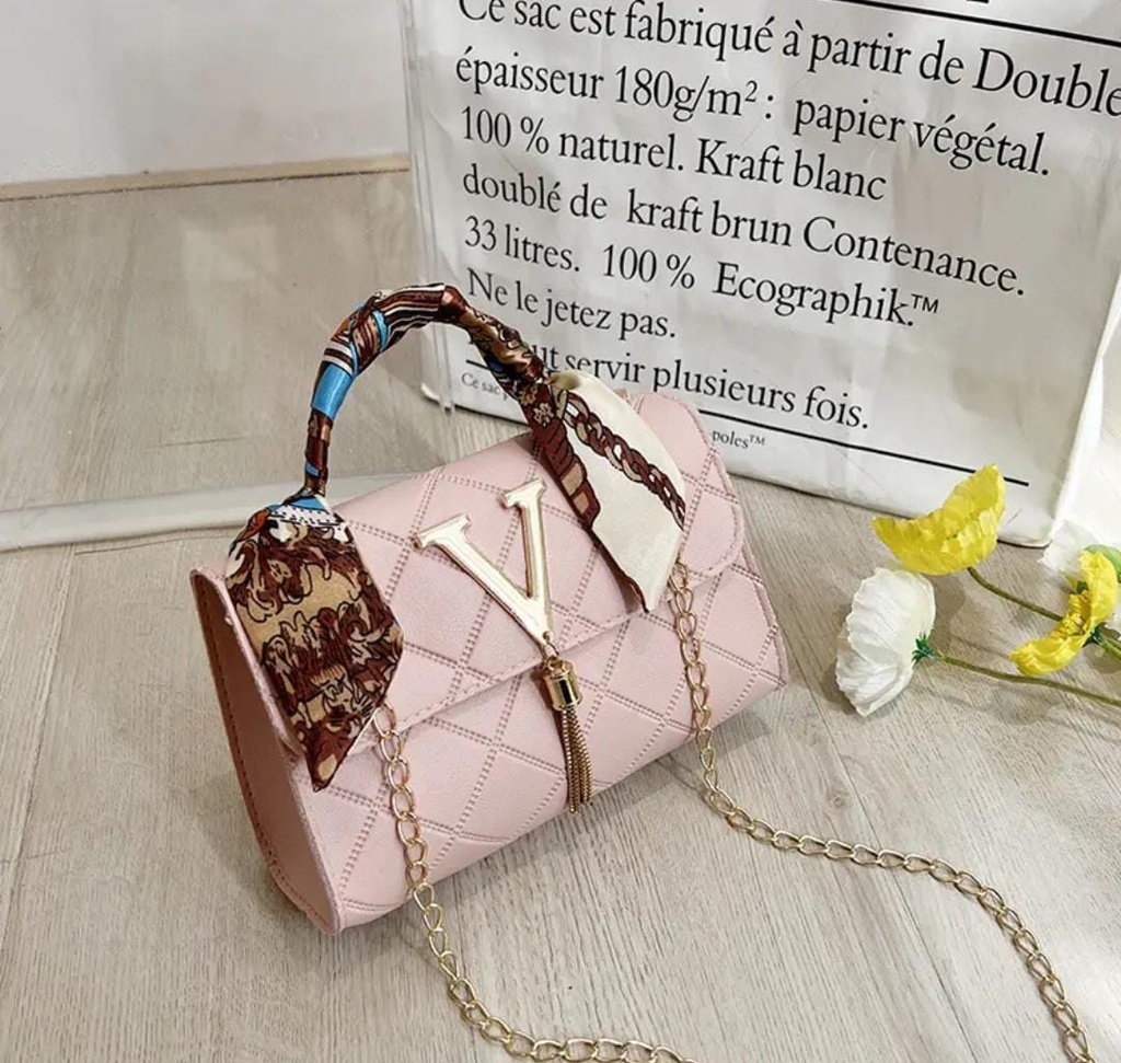 Top handle bag pink