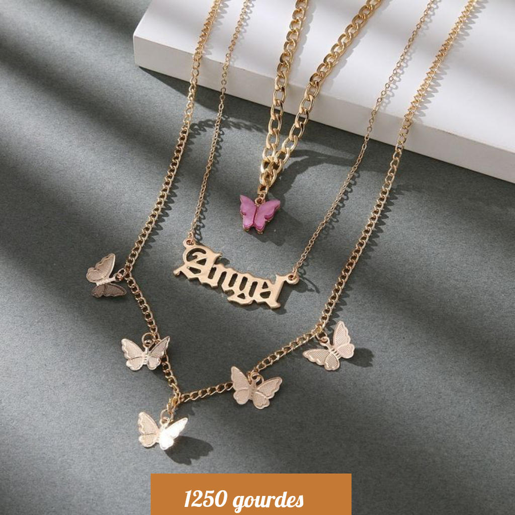 Angel multilyers necklace