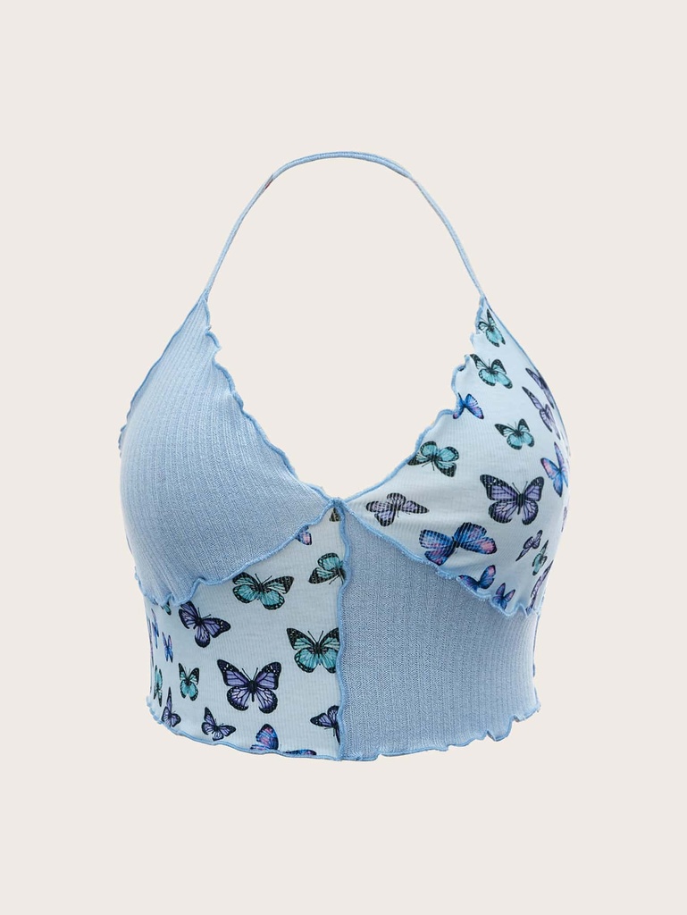 Butterfly crop top