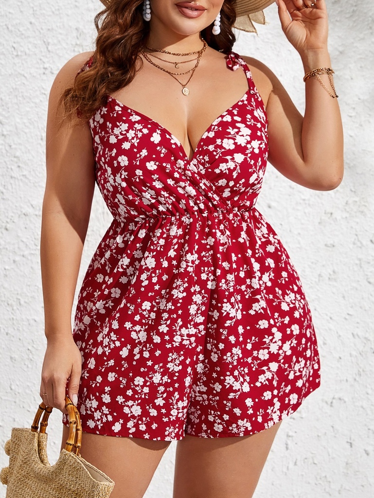 Floral cami romper