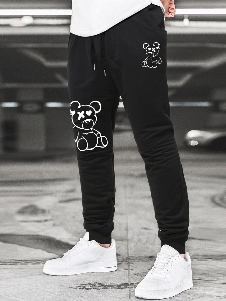 Cartoon print jogger