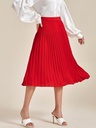 Solid pleated Skirt