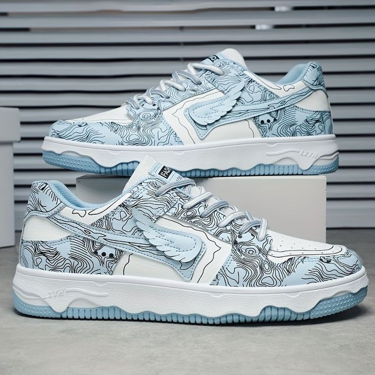 Angel X Baby blue sneakers