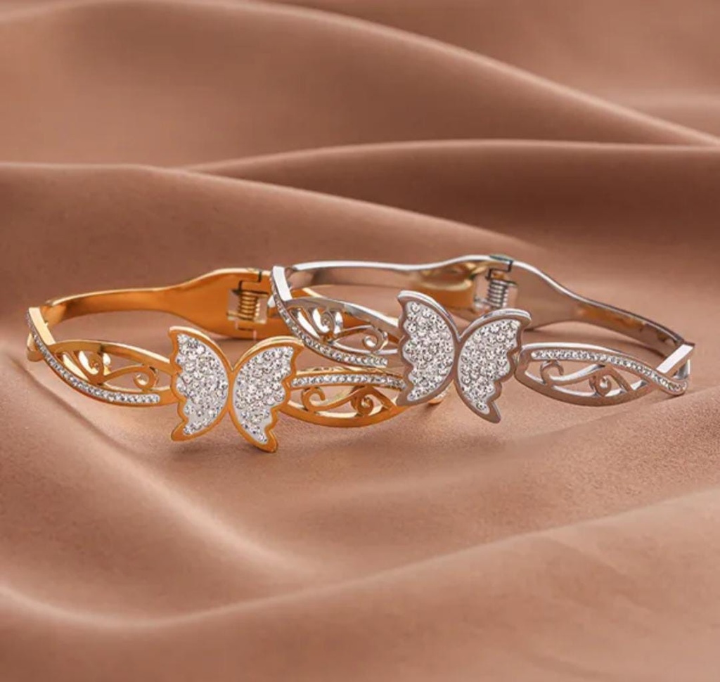 Butterfly zircon bracelet 