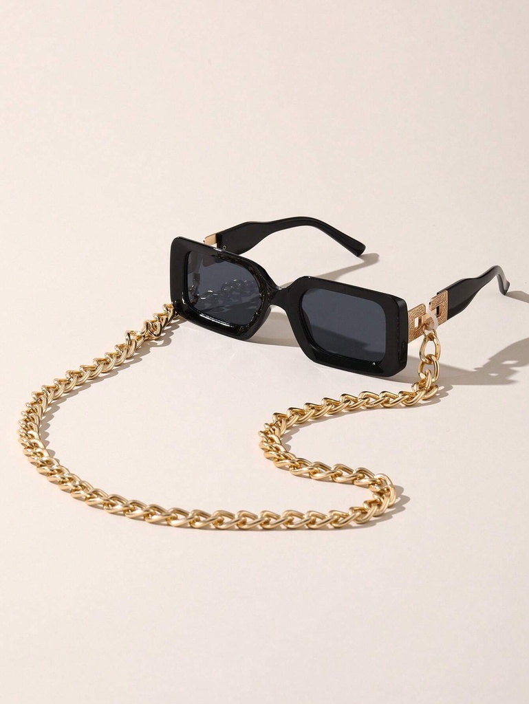 Frame Fashion Glasses With Glasses Chain