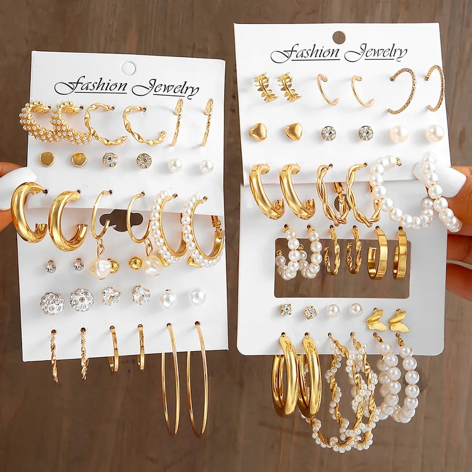 4 pack earrings set