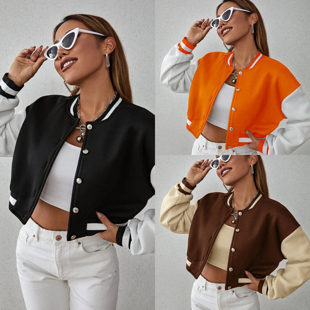 College crop jacket 