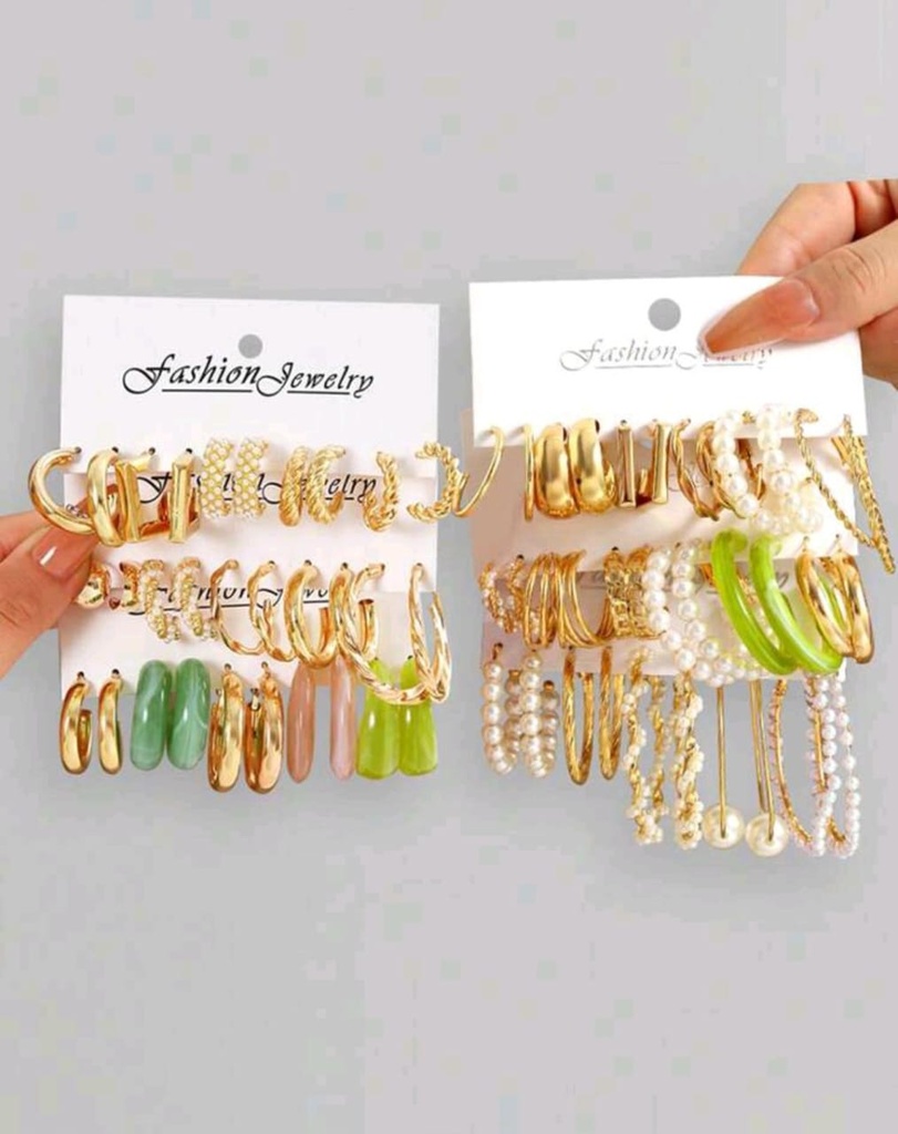 56 pcs earrings / 5 pack