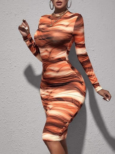 Tie Dye Bodycon Dress