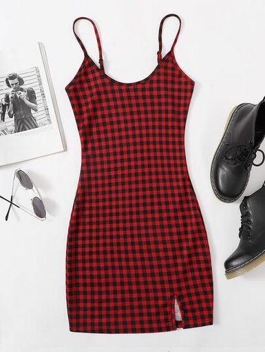 Bodycon plaid dress