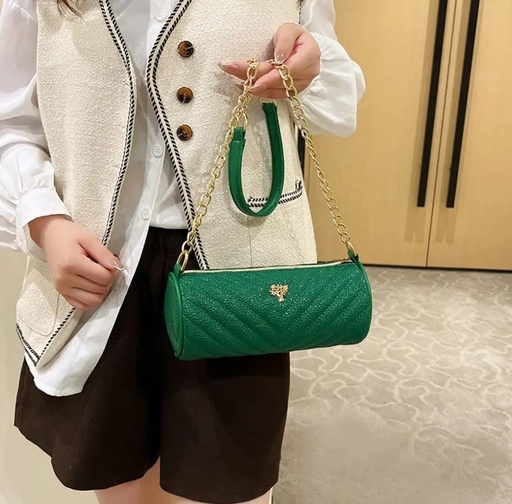 Solid metal color bag