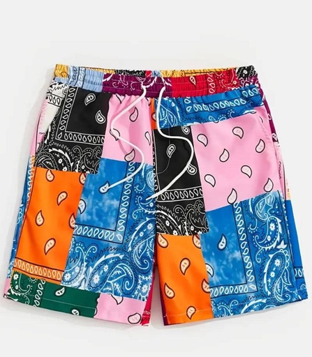 Colorblock casual short