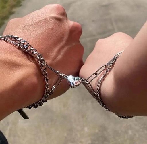 Couple magnetic bracelet