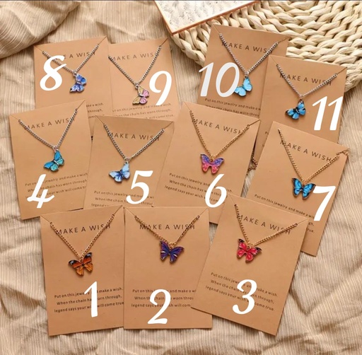Colorfull butterfly necklace