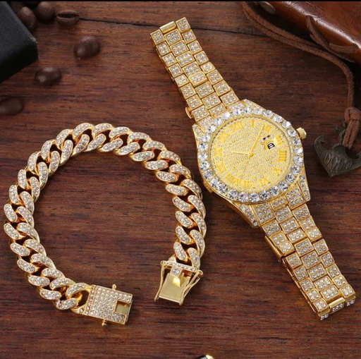 2 pieces bracelet watch