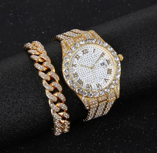 2 pieces bracelet watch